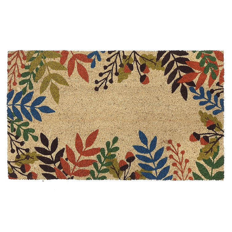Autumn Leaves Coir Doormat by JVL